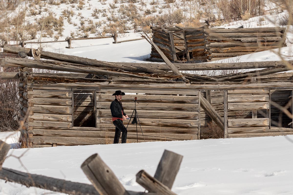 Dr. Jackson Crawford at the Shane Cabins