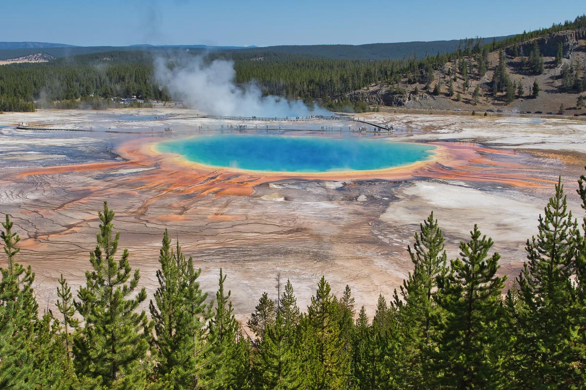 Grand Prismatic Spring Yellowstone Wyoming