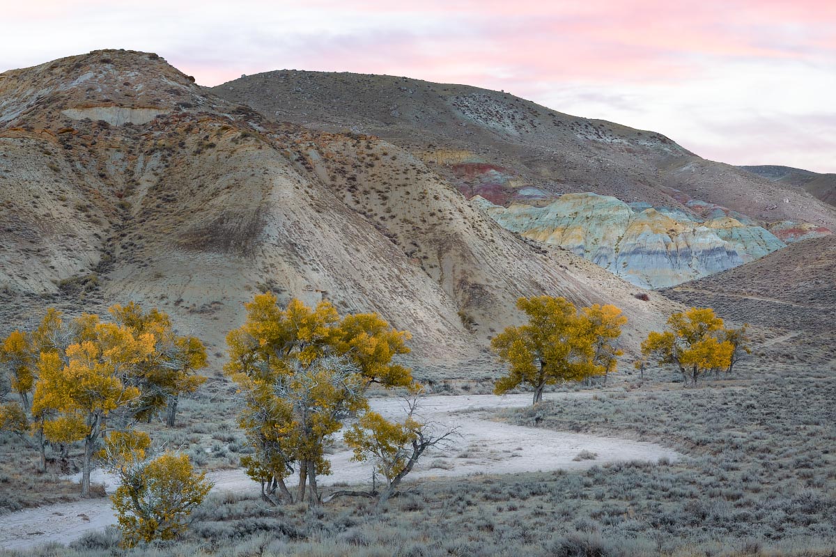 Sand Draw Wyoming sunset