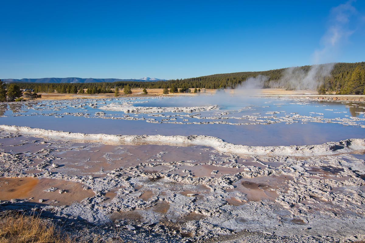 Great Fountain Geyser Yellowstone Wyoming