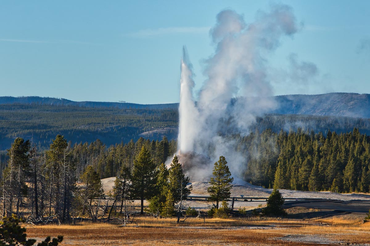 White Dome Geyser Yellowstone Wyoming