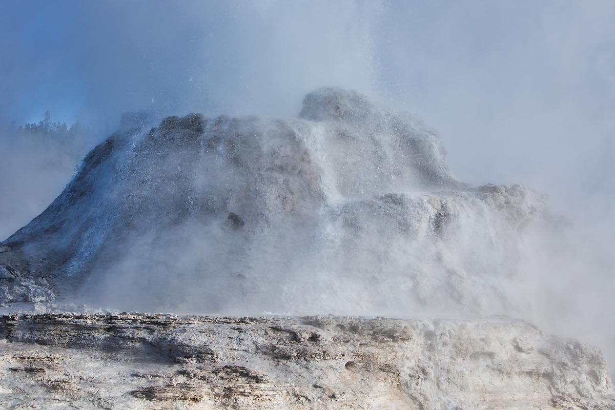 Castle Geyser Yellowstone Wyoming