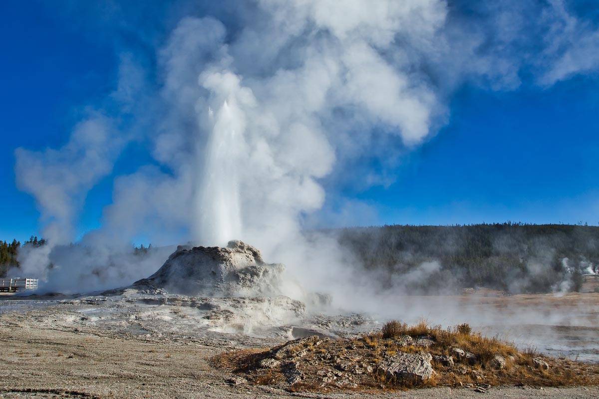 Castle Geyser Yellowstone Wyoming