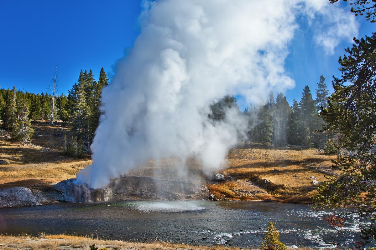 Riverside Geyser Yellowstone Wyoming