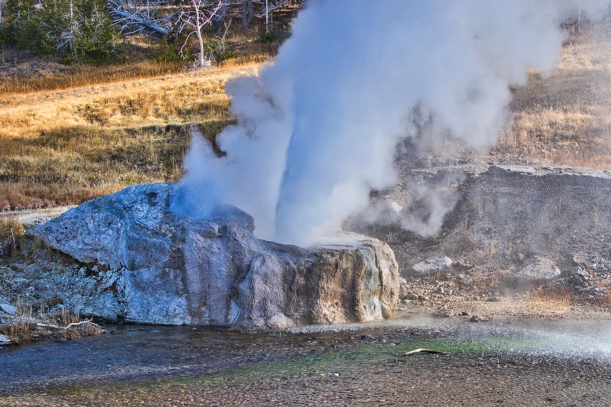 Riverside Geyser Yellowstone Wyoming