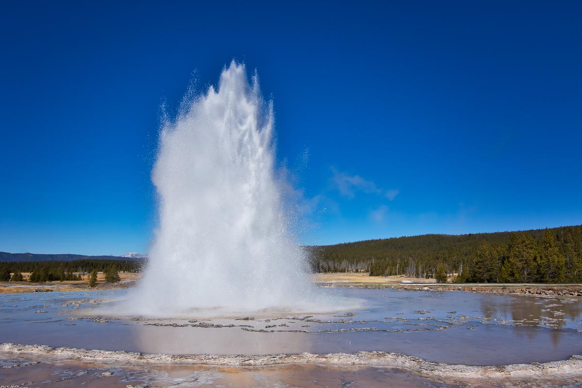 Great Fountain Geyser Yellowstone Wyoming