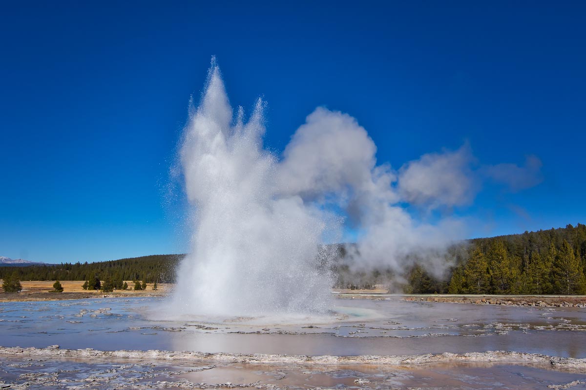 Great Fountain Geyser Yellowstone Wyoming