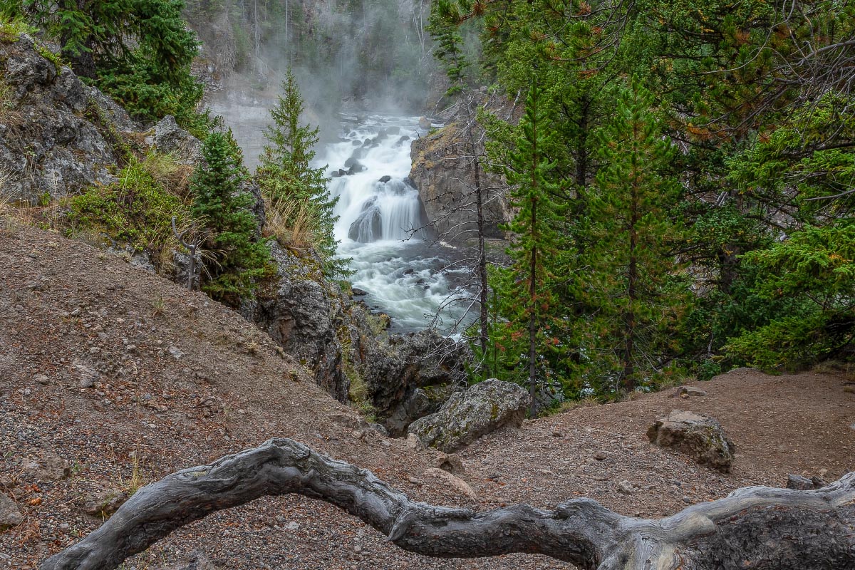 Firehole Falls Yellowstone Wyoming