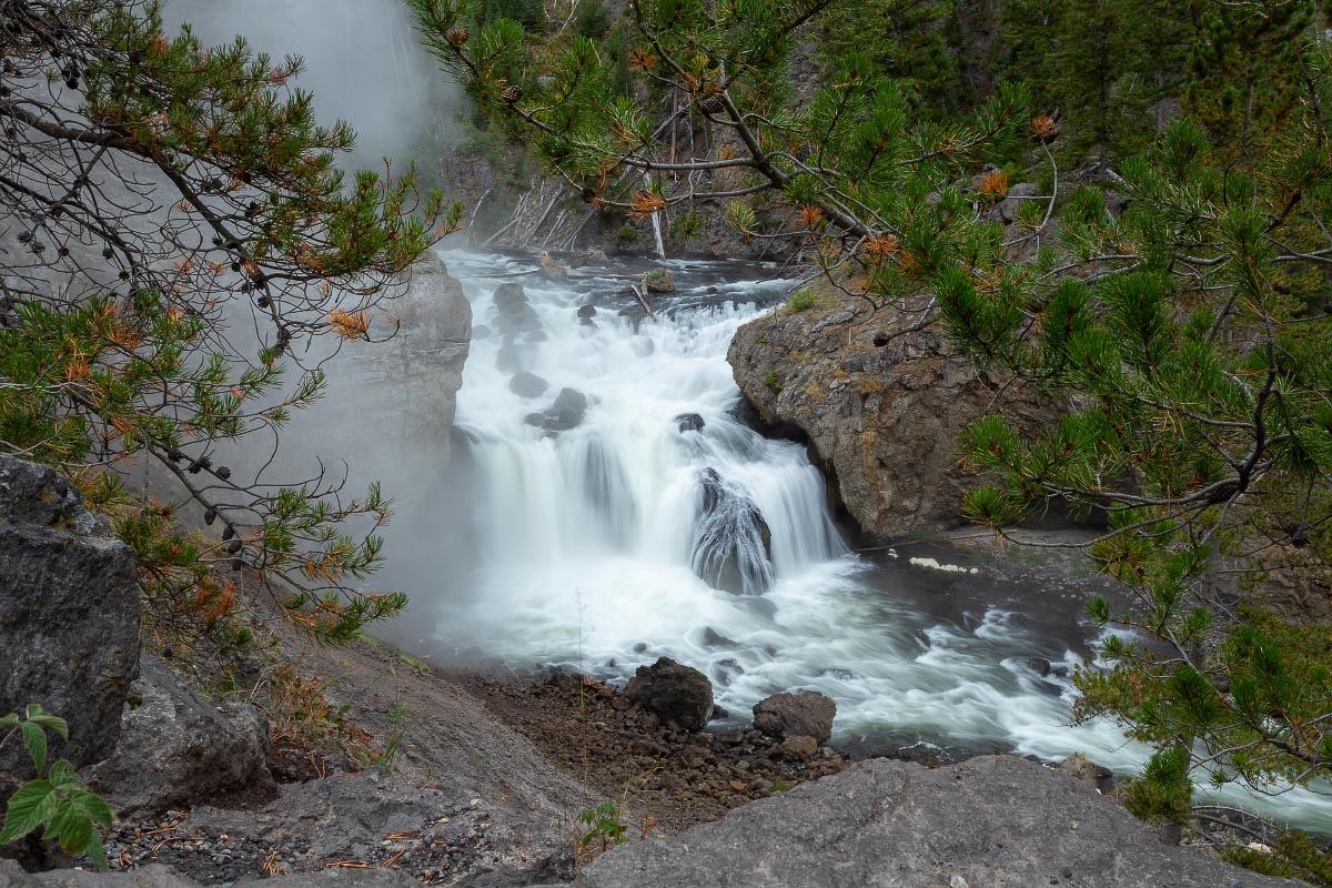 Firehole Falls Yellowstone Wyoming