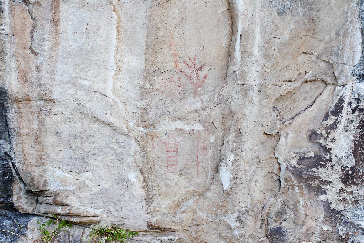 Sinks Canyon pictographs Wyoming