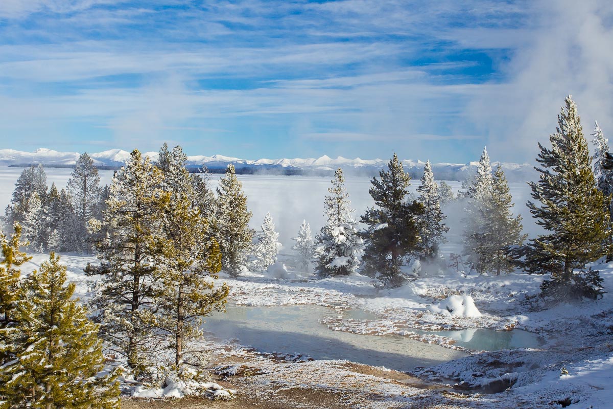 West Thumb Basin Yellowstone Wyoming