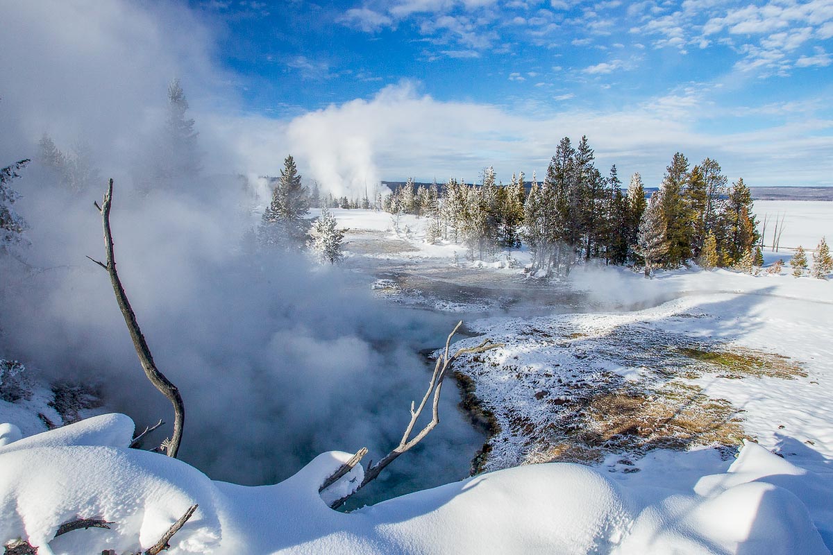 West Thumb Basin Yellowstone Wyoming