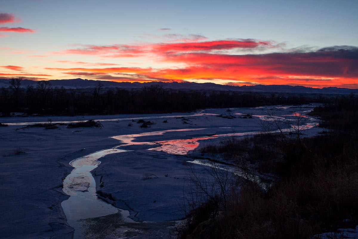 Wind River Sunset Wyoming