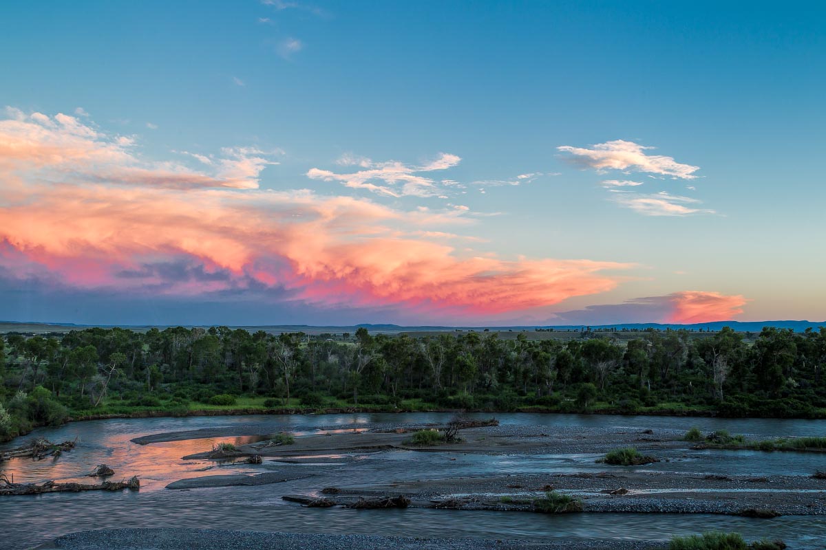 Wind River Sunset Wyoming