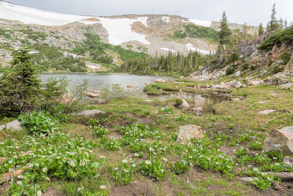 West Glacier Lake Snowy Range Wyoming