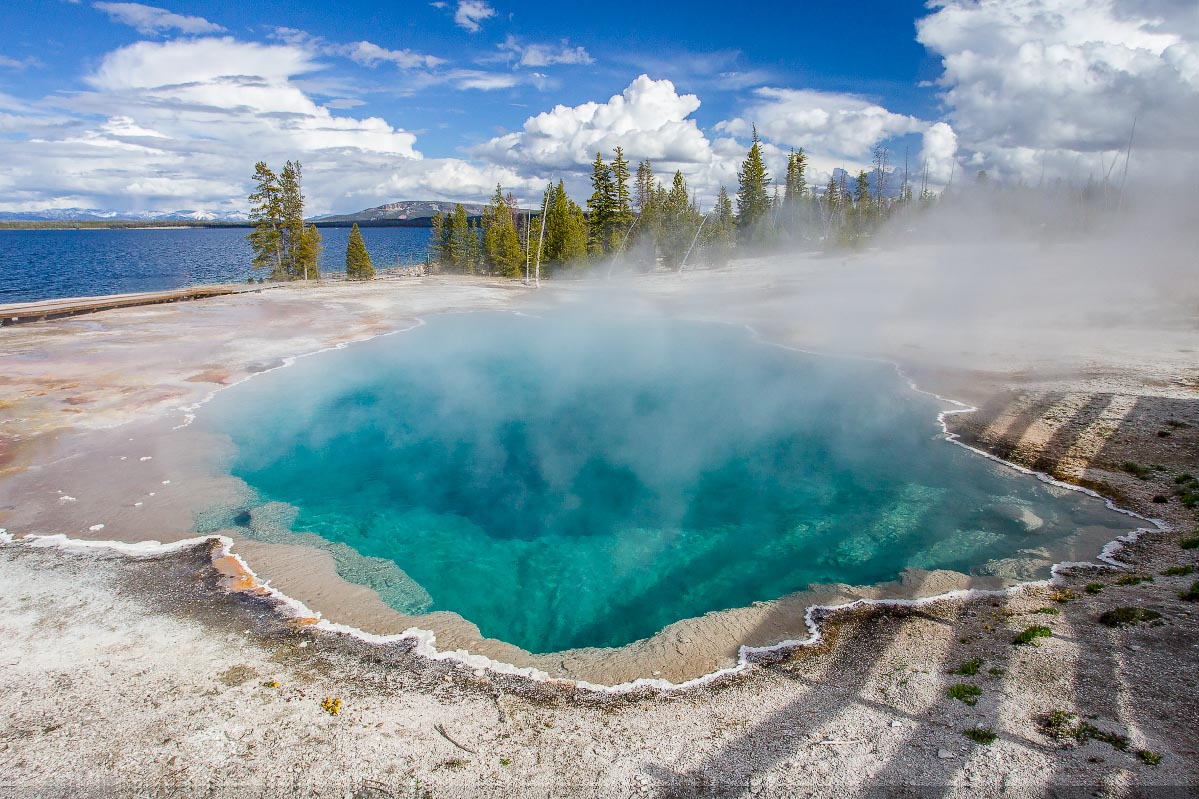 Black Pool West Thumb Geyser Basin Yellowstone Wyoming