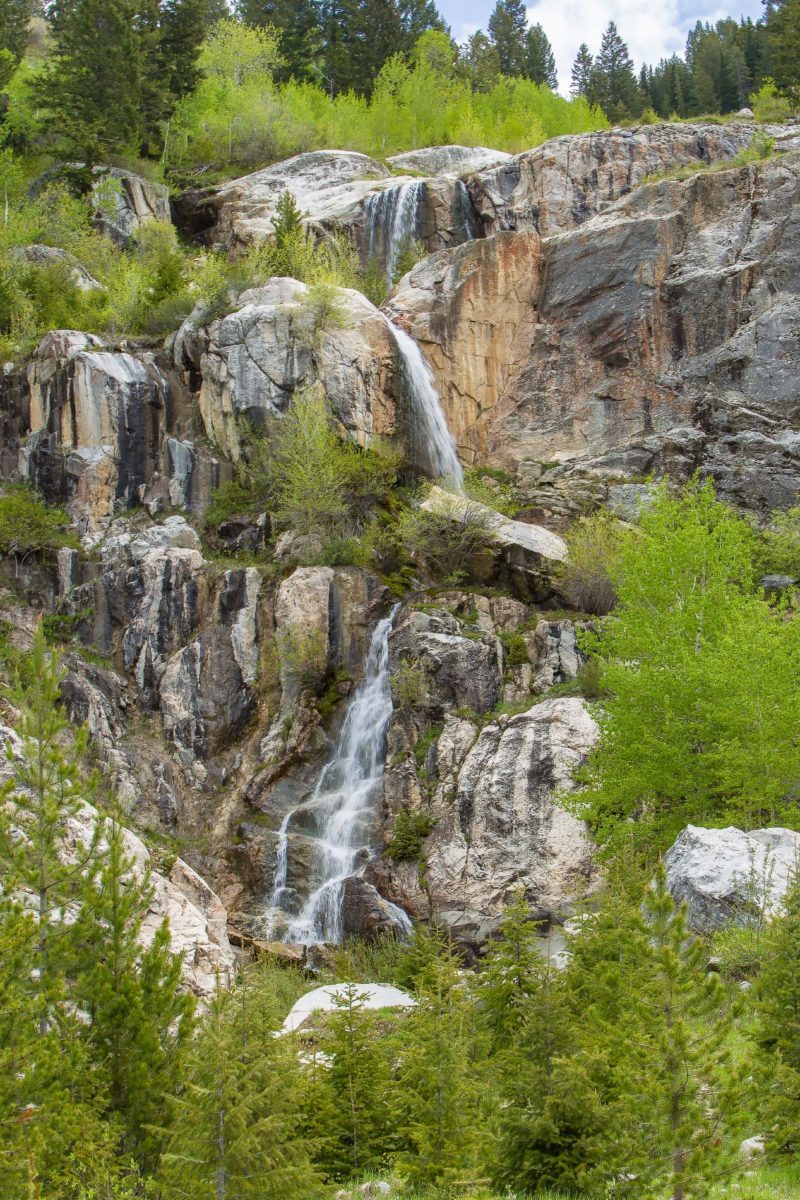 Teton Canyon waterfall Wyoming