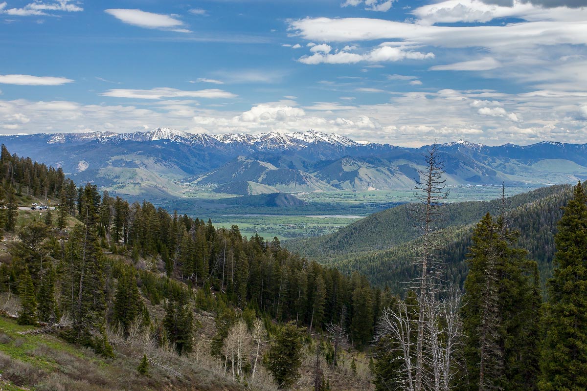 Gros Ventre Mountains from Teton Pass Wyoming