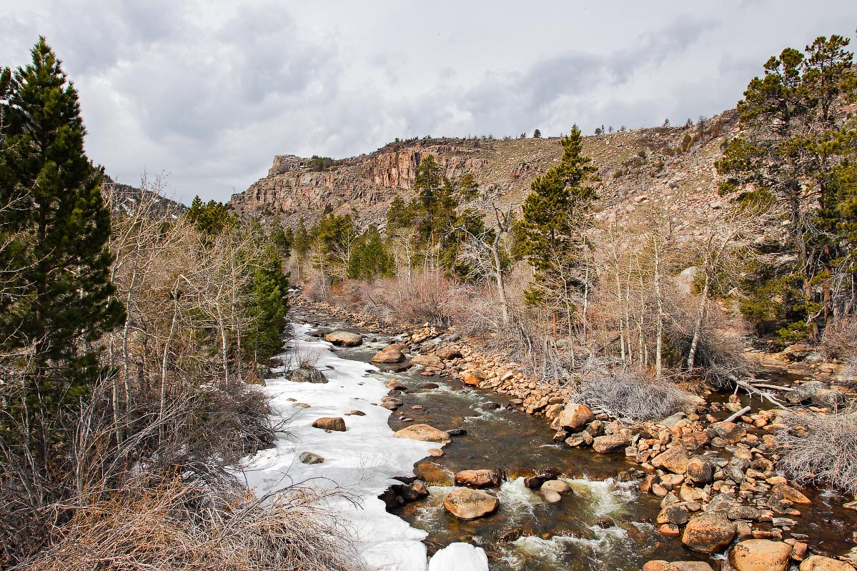 Middle Popo Agie River Sinks Canyon State Park Wyoming