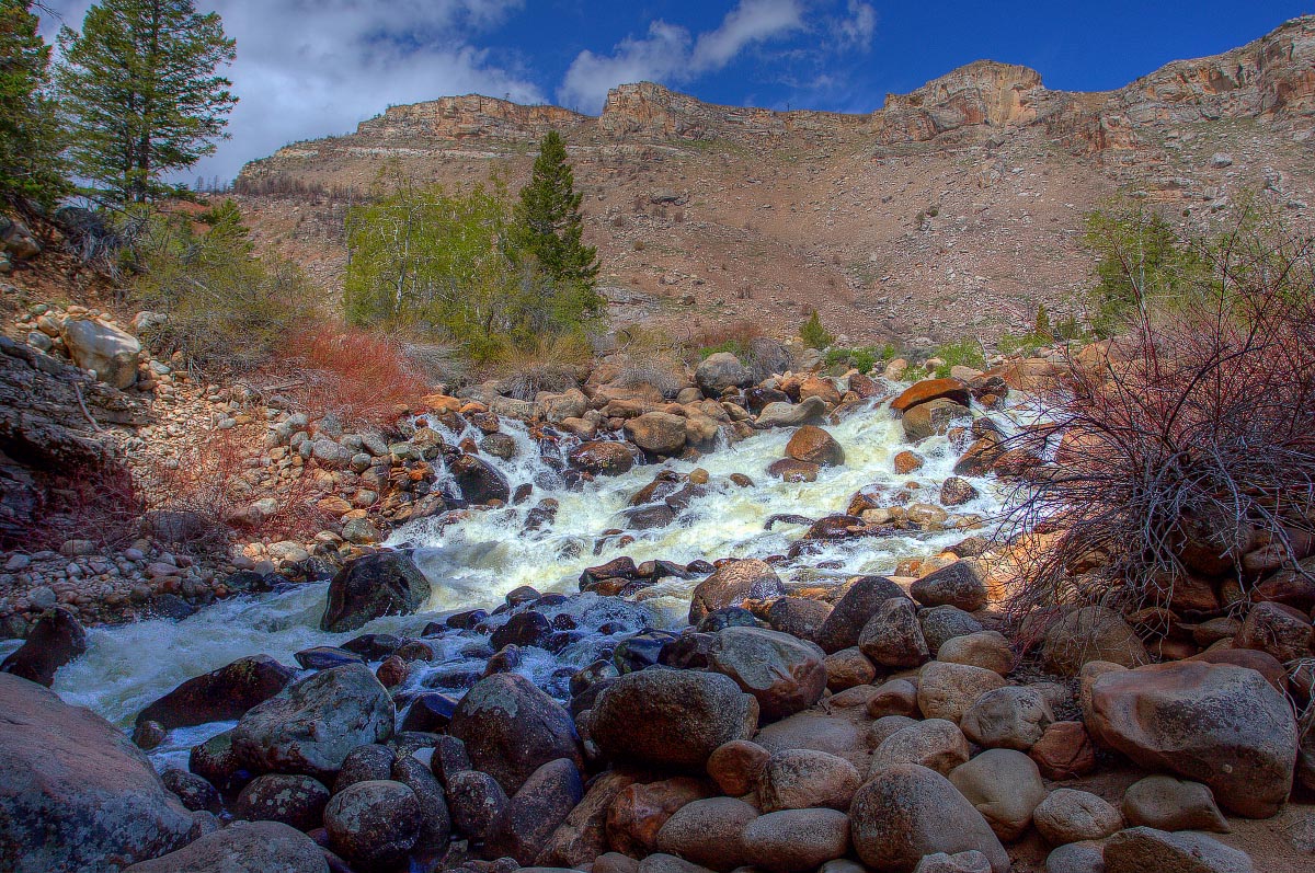 Middle Popo Agie River Sinks Canyon State Park Wyoming