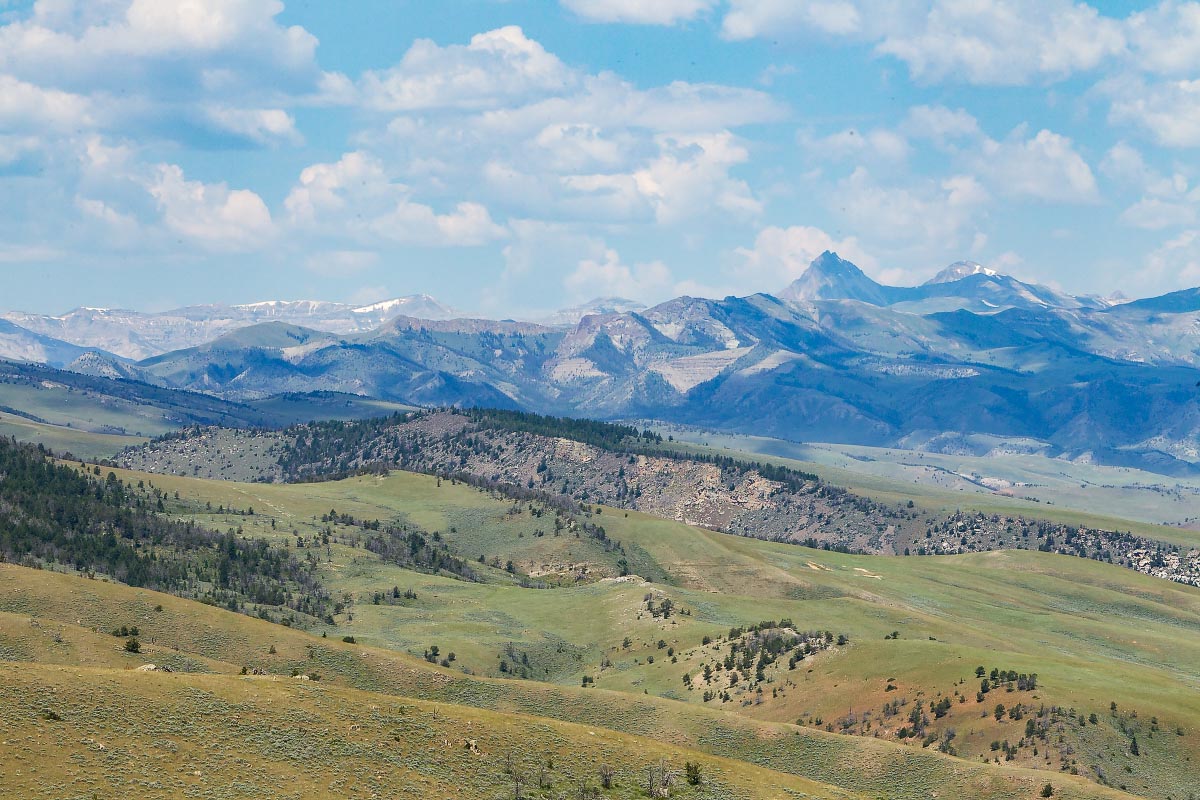 Absarokas from Blondie Pass Wyoming