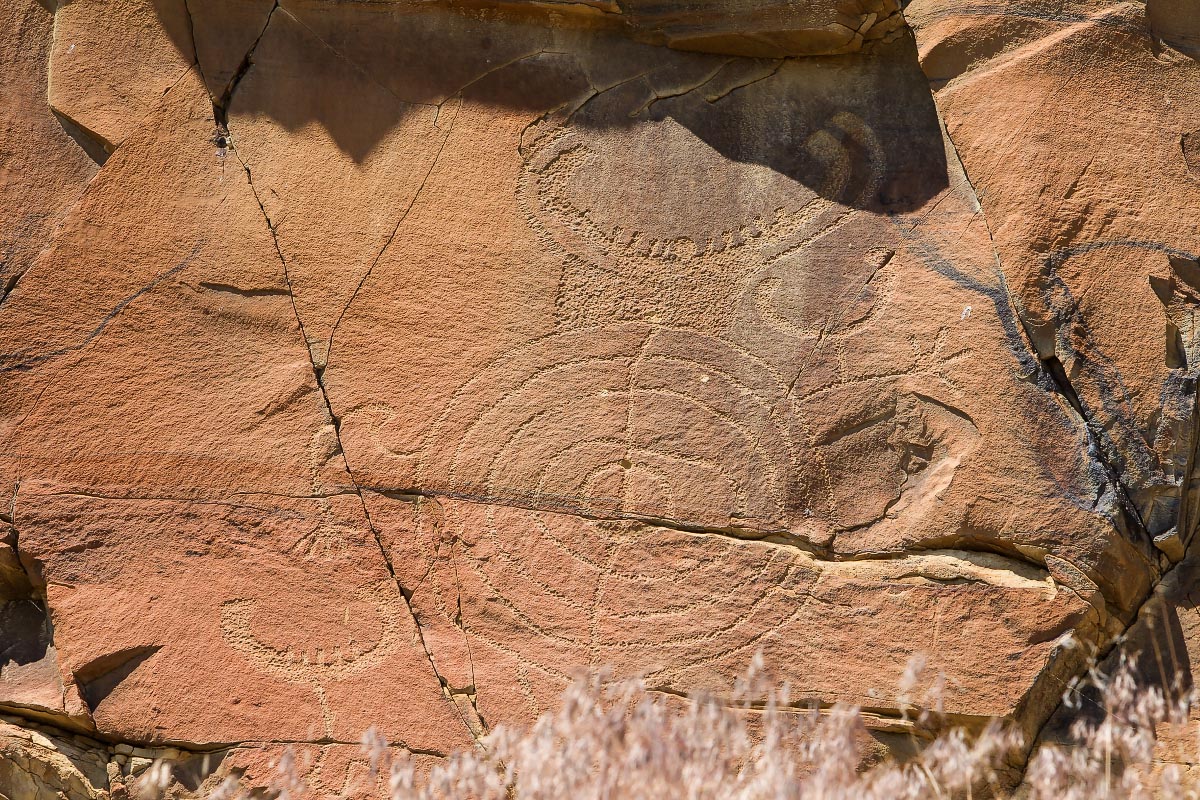 Legend Rock petroglyphs Wyoming