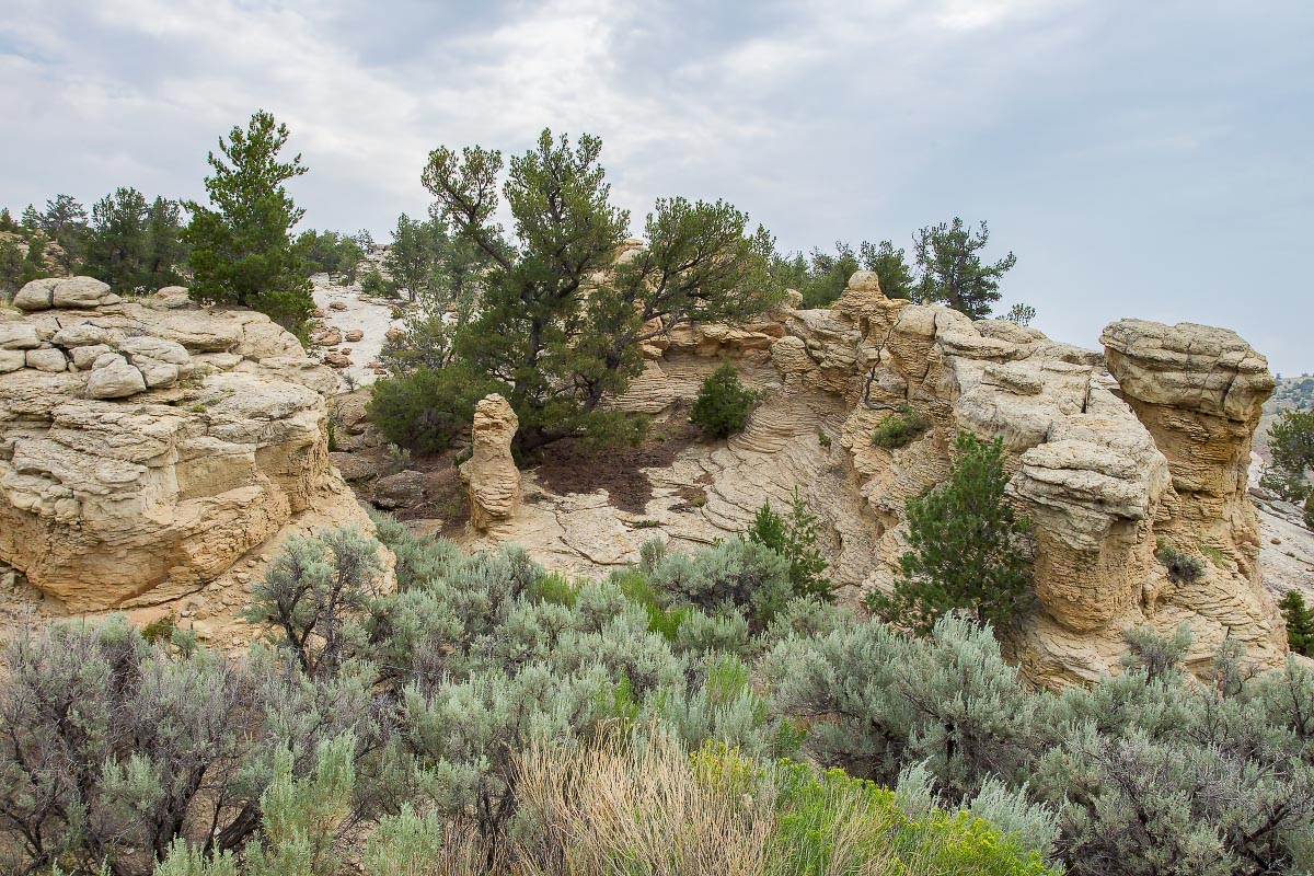 Sandstone formations near Thermopolis Wyoming