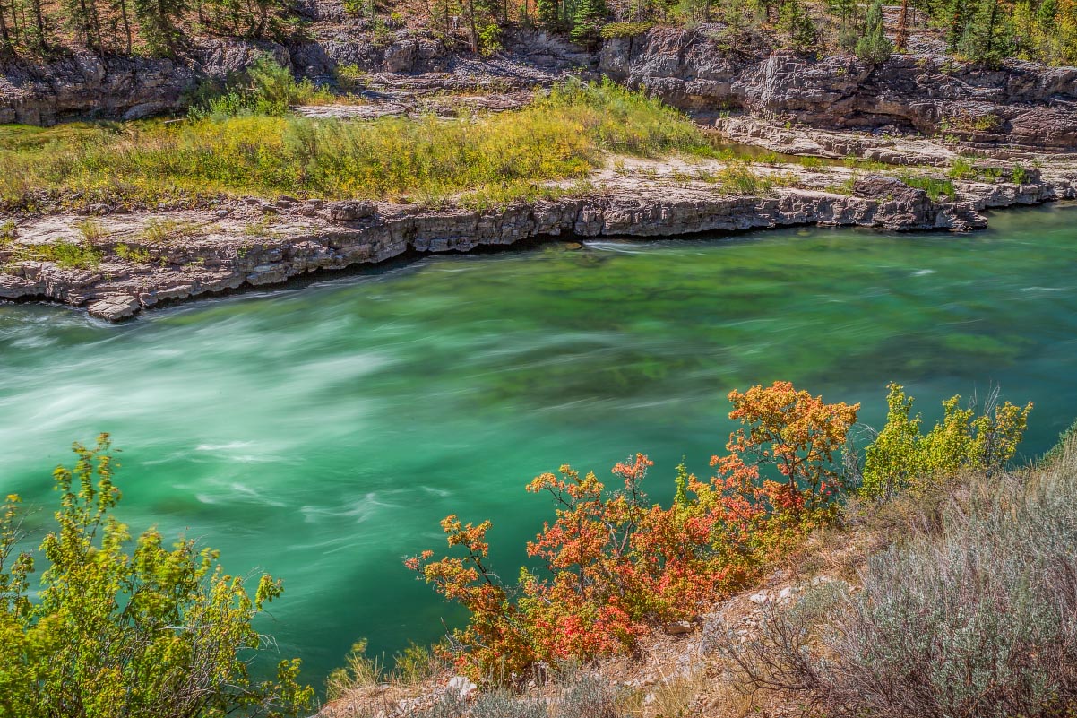 Snake River Canyon fall colors Wyoming