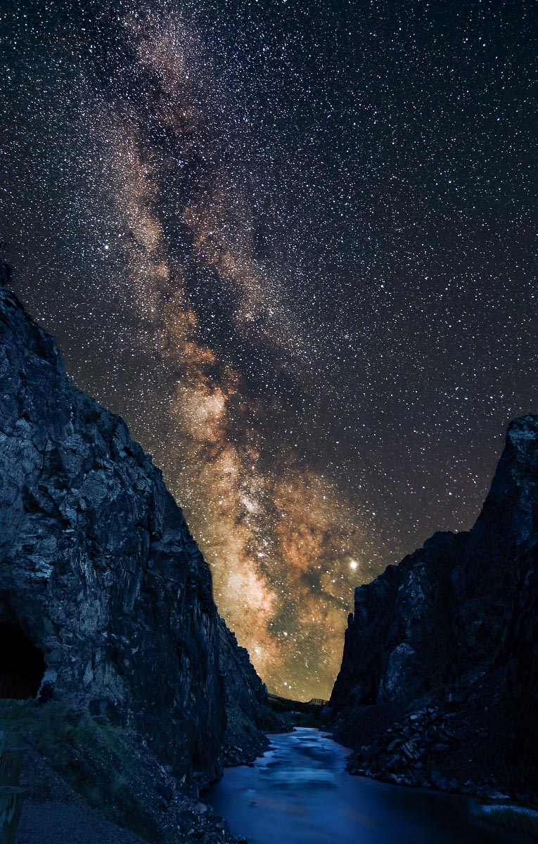 Wind River Canyon Milky Way Wyoming
