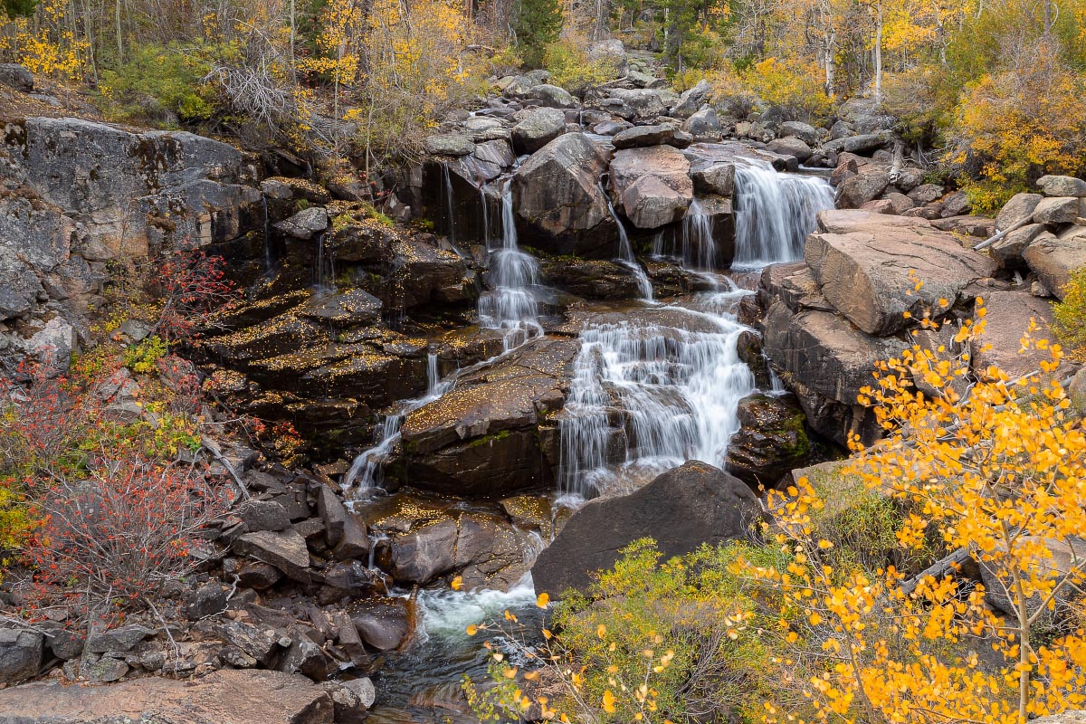 Sinks Canyon State Park Popo Agie Falls autumn Wyoming