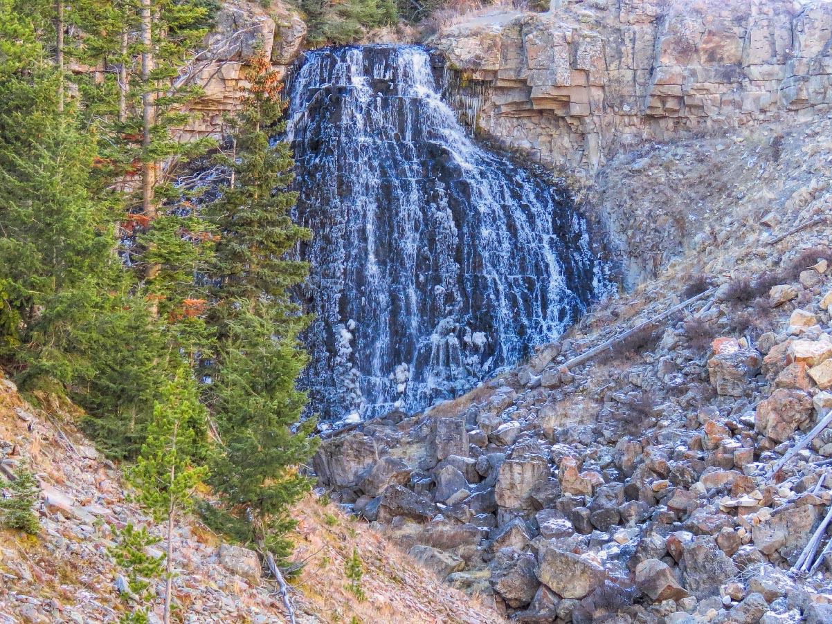 Rustic Falls Yellowstone Wyoming