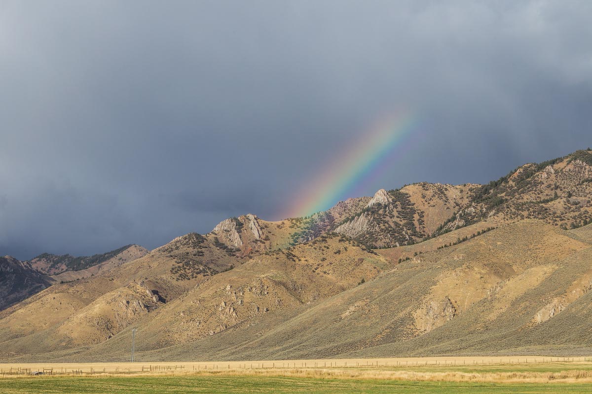 Grey's River Road rainbow Wyoming