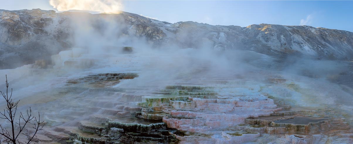 Mound Terrace Mammoth Hot Springs Yellowstone Wyoming