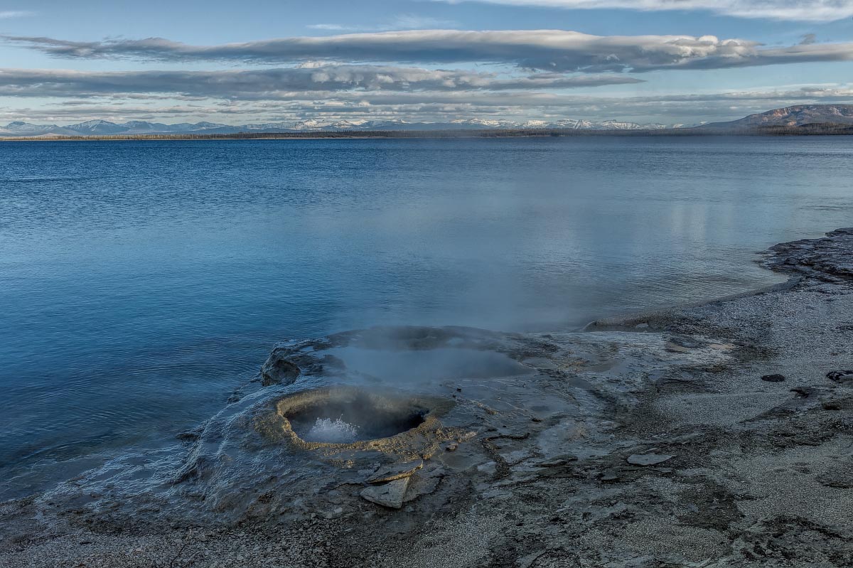 Lake Yellowstone at West Thumb Geyser Basin Yellowstone Wyoming