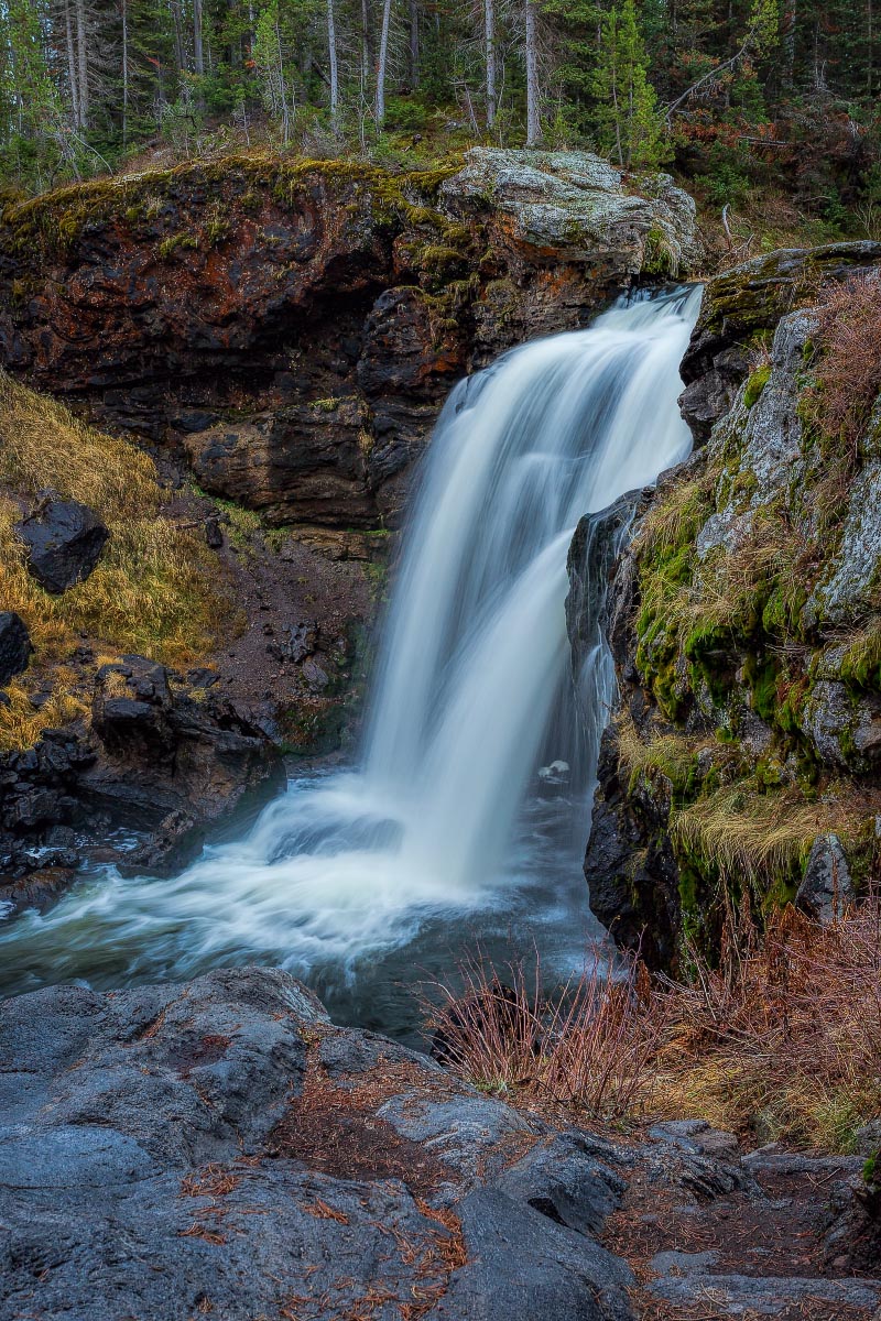 Moose Falls Yellowstone Wyoming