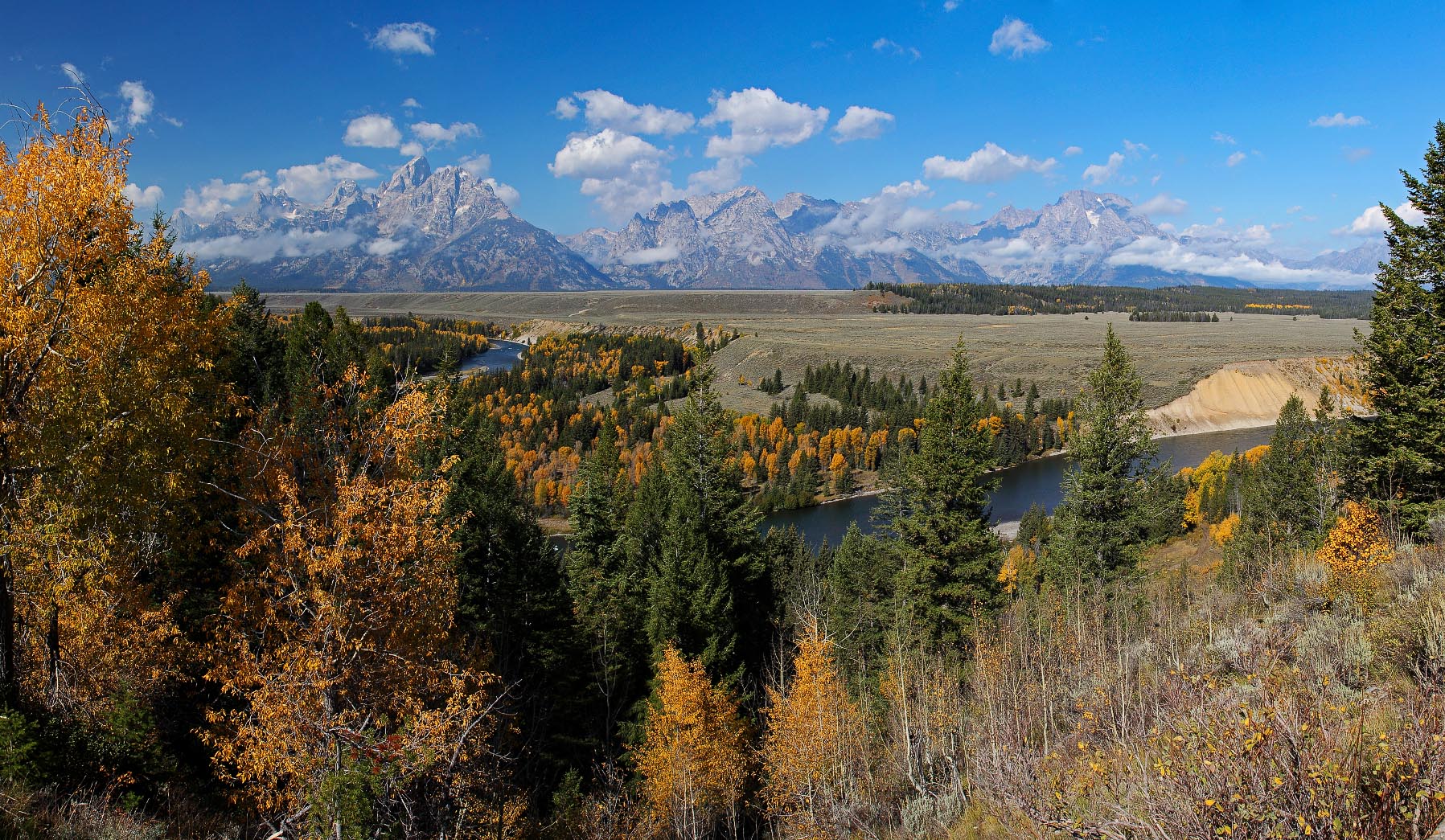 Snake River overlook Grand Teton National Park Wyoming