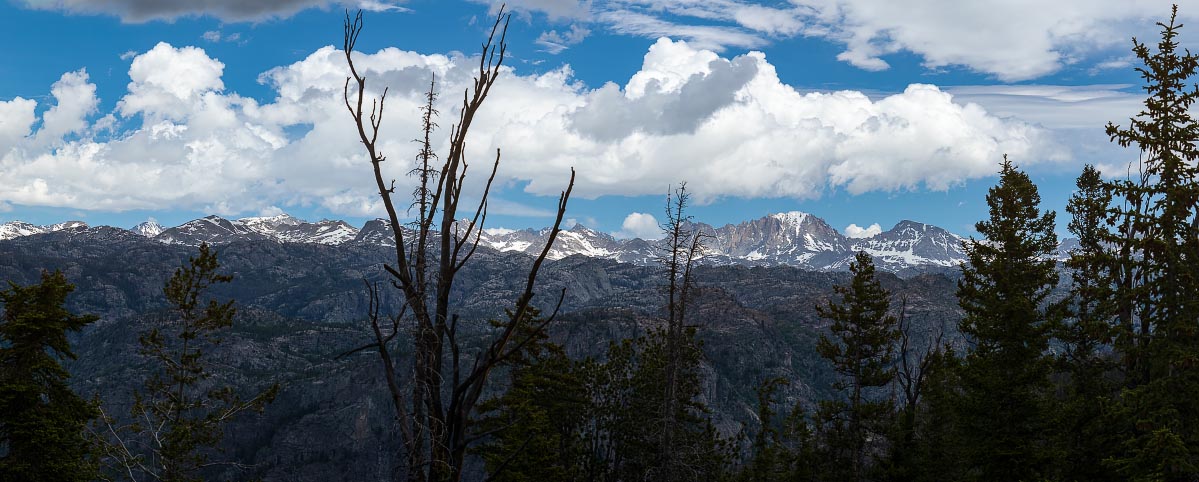 Western view of Wind River Mountains Wyoming