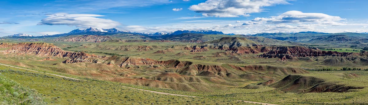 Dubois Badlands, Absaroka Mountains Wyoming